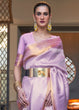 Load image into Gallery viewer, Lavender Purple Woven Soft Silk Saree Clothsvilla