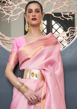 Load image into Gallery viewer, Persian Pink Woven Soft Silk Saree Clothsvilla