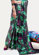 Load image into Gallery viewer, Ebony Black Digital Printed Satin Crepe Saree Clothsvilla