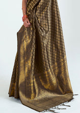 Load image into Gallery viewer, Midnight Black Woven Kanjivaram Silk Saree : Limited Edition Clothsvilla