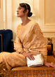 Load image into Gallery viewer, Sand Brown Chikankari Weaving Banarasi Cotton Silk Saree Clothsvilla