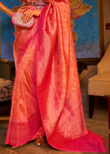 Load image into Gallery viewer, Shades Of Pink Zari Woven Soft Silk Saree Clothsvilla