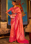 Shades Of Pink Zari Woven Soft Silk Saree Clothsvilla