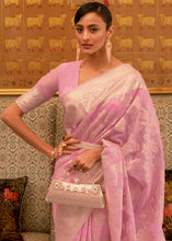 Load image into Gallery viewer, Vivid Pink Handloom Woven Silk Saree with Sequins work Clothsvilla