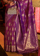 Load image into Gallery viewer, Lollipop Purple Handloom Woven Banarasi Silk Saree Clothsvilla