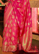 Load image into Gallery viewer, Bright Pink Handloom Woven Banarasi Silk Saree Clothsvilla
