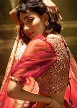 Load image into Gallery viewer, Maroon Soft Net Designer Lehenga Choli with overall Sequins work Clothsvilla