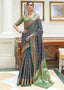 Dark Blue Zari Woven Patola Silk Saree Clothsvilla