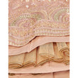 Load image into Gallery viewer, Peach Thread and Foil Mirror Cutwork Lehenga choli ClothsVilla