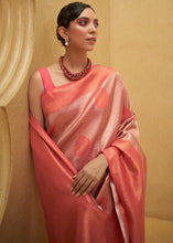 Load image into Gallery viewer, Shades Of Pink Two Tone Woven Silk Saree Clothsvilla