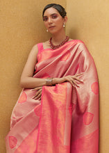 Load image into Gallery viewer, Shades Of Pink Two Tone Woven Silk Saree Clothsvilla