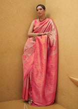 Load image into Gallery viewer, Shades Of Pink Two Tone Woven Silk Saree Clothsvilla