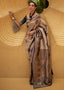 Black & Golden Two Tone Woven Silk Saree Clothsvilla