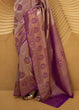 Load image into Gallery viewer, Shades Of Purple Two Tone Woven Silk Saree Clothsvilla