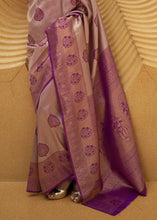 Load image into Gallery viewer, Shades Of Purple Two Tone Woven Silk Saree Clothsvilla