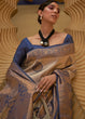 Load image into Gallery viewer, Shades Of Blue Two Tone Woven Silk Saree Clothsvilla