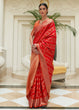 Load image into Gallery viewer, Bridal Red Zari Woven Patola Silk Saree Clothsvilla