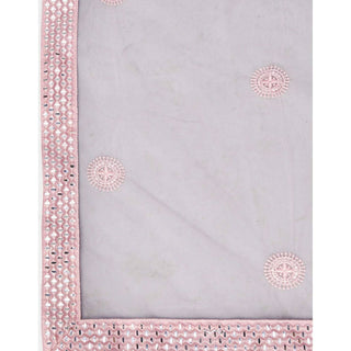 Strawberry Thread and Foil Mirror Cutwork Lehenga choli ClothsVilla