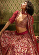 Load image into Gallery viewer, Maroon Soft Net Designer Lehenga Choli with overall Sequins work Clothsvilla