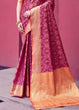 Load image into Gallery viewer, Royal Purple Woven Patola Silk Saree Clothsvilla