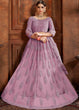 Load image into Gallery viewer, Orchid Purple Soft Net Lehenga Choli with Thread, Zarkan &amp; Pearl work Clothsvilla