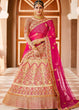 Load image into Gallery viewer, Rose Pink Velvet  Bridal Lehenga Choli with Embroidery &amp; Hand work Clothsvilla