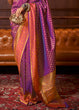 Load image into Gallery viewer, Dark Orchid Purple Handloom Woven Banarasi Silk Saree Clothsvilla