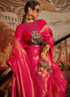 Load image into Gallery viewer, Hot Pink Woven Banarasi Silk Saree Clothsvilla