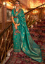 Turtle Green Woven Banarasi Silk Saree Clothsvilla