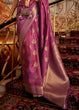 Load image into Gallery viewer, Dark Orchid Purple Woven Banarasi Silk Saree Clothsvilla