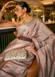 Load image into Gallery viewer, Fawn Brown Handloom Weave Organza Silk Saree Clothsvilla