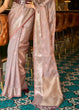 Load image into Gallery viewer, Fawn Brown Handloom Weave Organza Silk Saree Clothsvilla