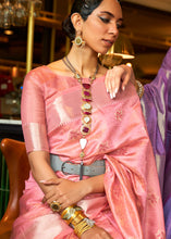 Load image into Gallery viewer, Shades Of Pink Handloom Weave Organza Silk Saree Clothsvilla