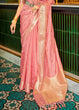 Load image into Gallery viewer, Shades Of Pink Handloom Weave Organza Silk Saree Clothsvilla