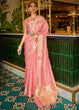 Load image into Gallery viewer, Shades Of Pink Handloom Weave Organza Silk Saree Clothsvilla