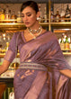 Load image into Gallery viewer, Razzmic Berry Purple Zari Woven Handloom Weaving Silk Saree Clothsvilla