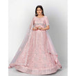 Load image into Gallery viewer, Strawberry Thread and Foil Mirror Cutwork Lehenga choli ClothsVilla