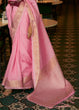 Load image into Gallery viewer, Flamingo Pink Zari Woven Tussar Silk Saree Clothsvilla