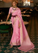 Load image into Gallery viewer, Flamingo Pink Zari Woven Tussar Silk Saree Clothsvilla