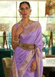 Load image into Gallery viewer, Electric Purple Zari Woven Tussar Silk Saree Clothsvilla