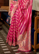 Load image into Gallery viewer, Bright Pink Two Tone Meenakari Weaving Organza Silk Saree Clothsvilla