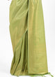 Load image into Gallery viewer, Pistachio Green Kanjivaram Soft Woven Silk Saree Clothsvilla