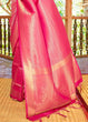 Load image into Gallery viewer, Rose Pink Woven Kanjivaram Saree:Limited Edition Clothsvilla