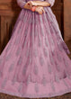 Load image into Gallery viewer, Orchid Purple Soft Net Lehenga Choli with Thread, Zarkan &amp; Pearl work Clothsvilla