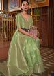 Load image into Gallery viewer, Pastel Green Handloom Weaving Tussar Silk Saree Clothsvilla