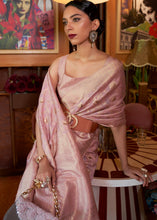 Load image into Gallery viewer, Opera Mauve Purple Woven Tussar Silk Saree Clothsvilla