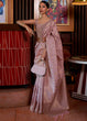 Load image into Gallery viewer, Opera Mauve Purple Woven Tussar Silk Saree Clothsvilla