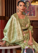 Load image into Gallery viewer, Shades Of Brown Handloom Weaving Linen Silk Saree Clothsvilla