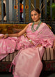 Load image into Gallery viewer, Taffy Pink Handloom Woven Designer Silk Saree Clothsvilla
