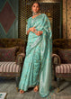 Load image into Gallery viewer, Shades Of Green Handloom Woven Designer Silk Saree Clothsvilla